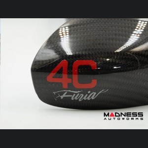 Alfa Romeo 4C Mirror Covers - Carbon Fiber - Full Replacements - 4C Furia 